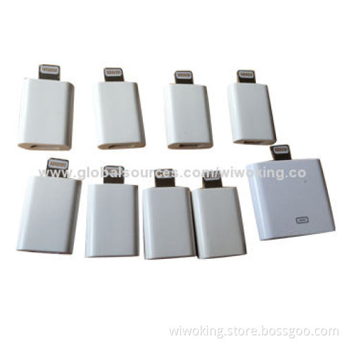Lightning USB Data Cable to 8-pin Adapters for iPhone 5, White Color Available